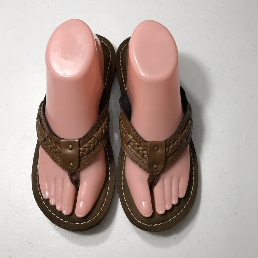 Brown Braided Sandals Size SB-06